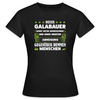 Galabauer Beruf Galabau Geschenk - Frauen T-Shirt - Schwarz - Vorne - AI Model Female 172 dark (172cm)