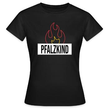 Pfalzkinder Pfalz Pfälzer Rheinland-Pfalz Weinfest - Frauen T-Shirt - Schwarz - Vorne - AI Model Female 172 dark (172cm)