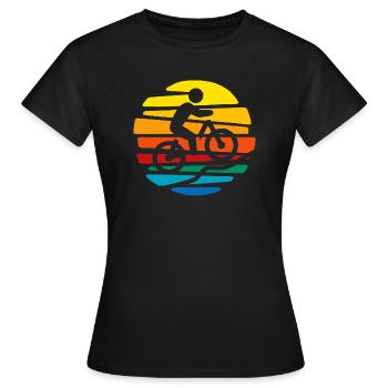 Vélo, Vélo - T-shirt Femme - noir - Devant - AI Model Female 172 dark (172cm)