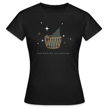 Kein Bock auf Weihnachten - Frauen T-Shirt - Schwarz - Vorne - AI Model Female 172 dark (172cm)
