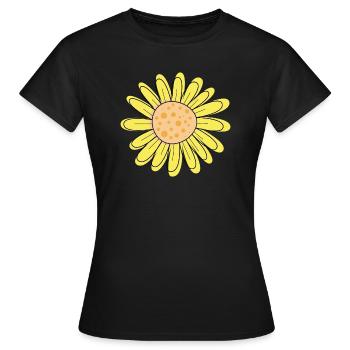tournesol - T-shirt Femme - noir - Devant - AI Model Female 172 dark (172cm)