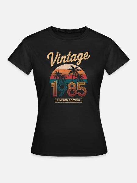 Limitade Auflage 1985 - Frauen T-Shirt - Schwarz