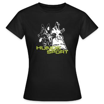 Hundesport - Frauen T-Shirt - Schwarz - Vorne - AI Model Female 172 dark (172cm)
