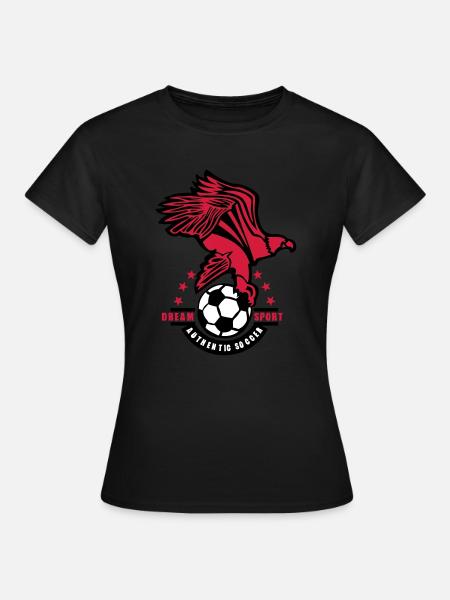 sport calcio calcio logo aquila adler - Maglietta da donna - nero
