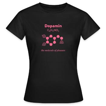 Dopamin pink - Frauen T-Shirt - Schwarz - Vorne - AI Model Female 172 dark (172cm)