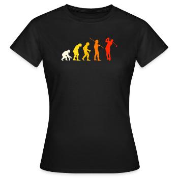 Great Golf Evolution Design Gift Golfer Golf - Women's T-Shirt - black - Front - AI Model Female 172 dark (172cm)