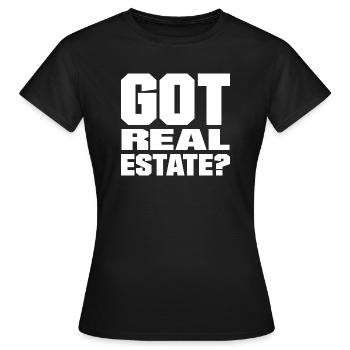 Haben Sie Immobilien? - Frauen T-Shirt - Schwarz - Vorne - AI Model Female 172 dark (172cm)