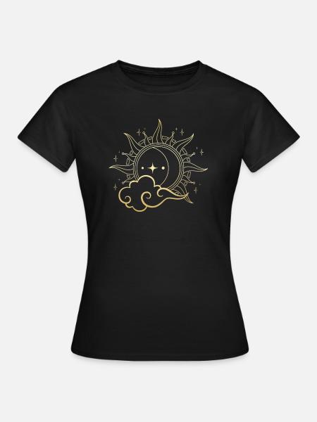 SUN AND MOON 1 by The Manzanita - T-shirt Femme - noir