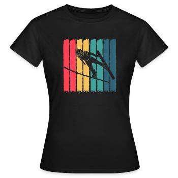 Ski jumping, ski jump, ski jumper, ski jumping - Women's T-Shirt - black - Front - AI Model Female 172 dark (172cm)