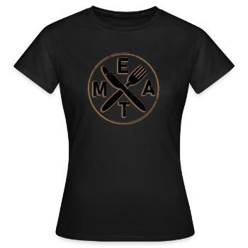 viande - T-shirt Femme - noir - Devant - AI Model Female 172 dark (172cm)