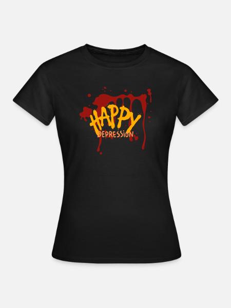 Depression - Frauen T-Shirt - Schwarz