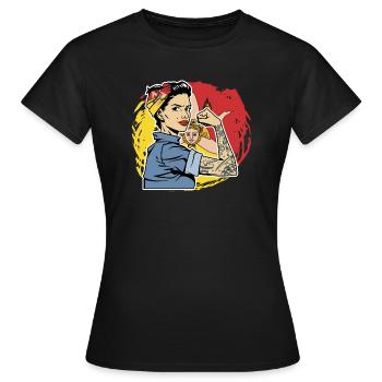 Sicile Sicile Sicile Sicile - T-shirt Femme - noir - Devant - AI Model Female 172 dark (172cm)
