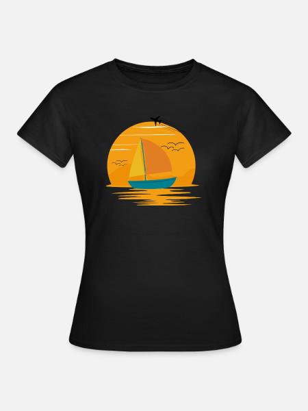 Entspannte Sommer Brise - Frauen T-Shirt - Schwarz