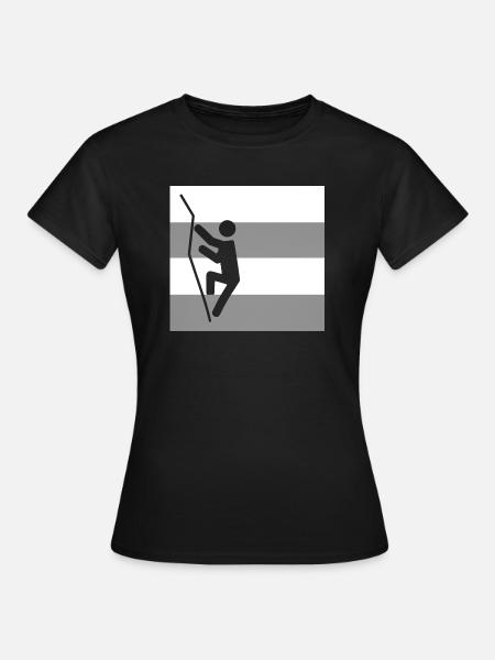 climbing - Frauen T-Shirt - Schwarz
