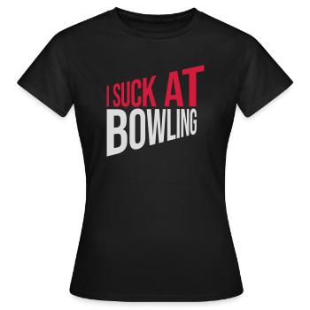 Je suis nul au bowling - T-shirt Femme - noir - Devant - AI Model Female 172 dark (172cm)