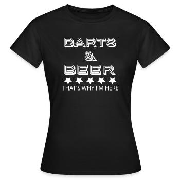 Beer Wine Whiskey Schnapps Alcohol - Women's T-Shirt - black - Front - AI Model Female 172 dark (172cm)