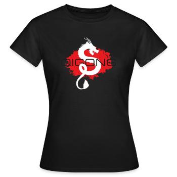 qigong dragon weiss - Frauen T-Shirt - Schwarz - Vorne - AI Model Female 172 dark (172cm)