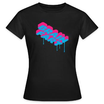 Brain fart - bug de cerveau - T-shirt Femme - noir - Devant - AI Model Female 172 dark (172cm)