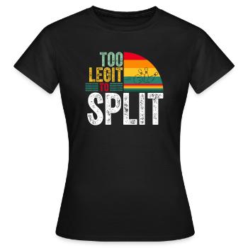 Zu leicht, um lustige Bowler Bowling-Spieler zu spalten - Frauen T-Shirt - Schwarz - Vorne - AI Model Female 172 dark (172cm)