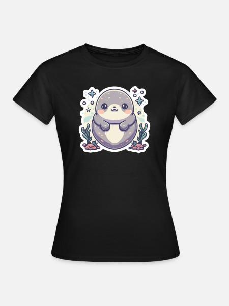 Seal Liebhaber - Frauen T-Shirt - Schwarz