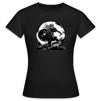 Viking Viking Norseman - Vikings Valhalla Odin - T-shirt Femme - noir - Devant - AI Model Female 172 dark (172cm)