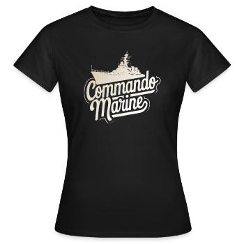 Commando Marine - T-shirt Femme - noir - Devant - AI Model Female 172 dark (172cm)