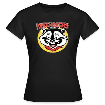 Frechdachs - Frauen T-Shirt - Schwarz - Vorne - AI Model Female 172 dark (172cm)