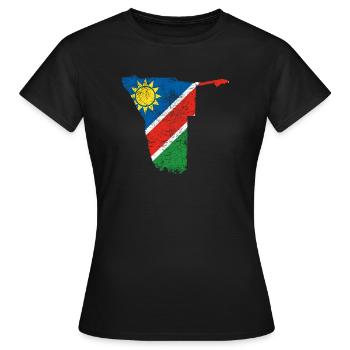 Namibie - T-shirt Femme - noir - Devant - AI Model Female 172 dark (172cm)