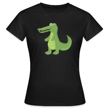 Alligator - T-shirt Femme - noir - Devant - AI Model Female 172 dark (172cm)