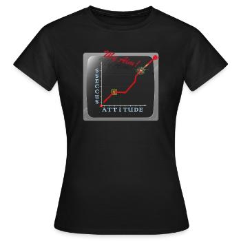 Erfolg - Ziel Erfolg - Frauen T-Shirt - Schwarz - Vorne - AI Model Female 172 dark (172cm)
