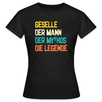 Geselle 2023 Geselle Geselle bestanden Geschenk - Frauen T-Shirt - Schwarz - Vorne - AI Model Female 172 dark (172cm)