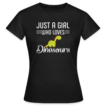 Dinosaurs 9 - Frauen T-Shirt - Schwarz - Vorne - AI Model Female 172 dark (172cm)