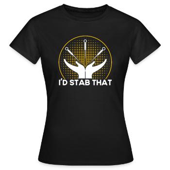 Médecine alternative Acupuncture Pseudoscience - T-shirt Femme - noir - Devant - AI Model Female 172 dark (172cm)