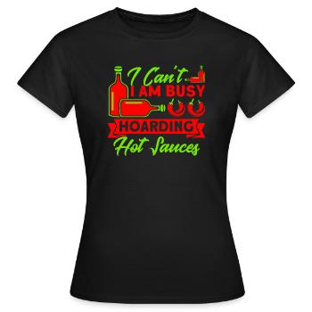 Sammeln Soßen Sammlung Geschenk - Frauen T-Shirt - Schwarz - Vorne - AI Model Female 172 dark (172cm)