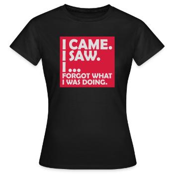 Je suis venu voir oublier - T-shirt Femme - noir - Devant - AI Model Female 172 dark (172cm)
