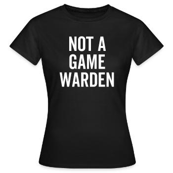 Pas un garde-chasse - T-shirt Femme - noir - Devant - AI Model Female 172 dark (172cm)