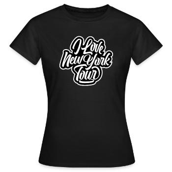 I LOVE NEW YORK - T-shirt Femme - noir - Devant - AI Model Female 172 dark (172cm)