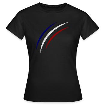 krallen france - Frauen T-Shirt - Schwarz - Vorne - AI Model Female 172 dark (172cm)