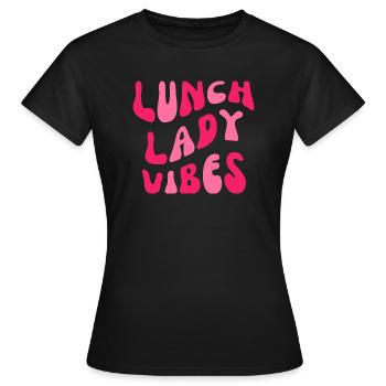 Déjeuner Lady Vibes - T-shirt Femme - noir - Devant - AI Model Female 172 dark (172cm)