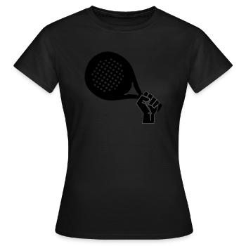 le padel - T-shirt Femme - noir - Devant - AI Model Female 172 dark (172cm)