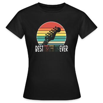 Beste Gitarre DAD aller Zeiten Musik Akkorde Vater Musiker - Frauen T-Shirt - Schwarz - Vorne - AI Model Female 172 dark (172cm)