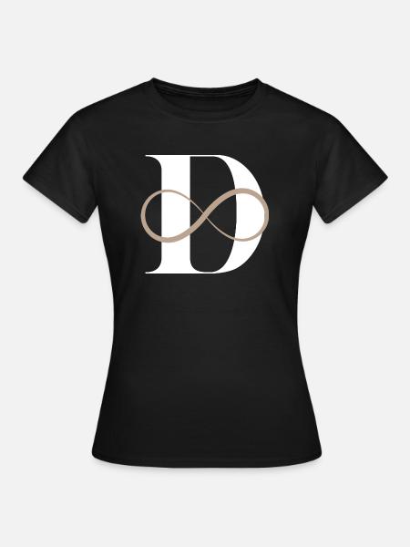 Buchstabe der Unendlichkeit - Frauen T-Shirt - Schwarz
