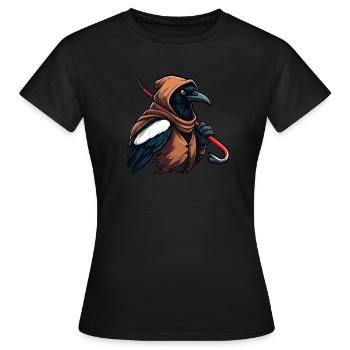 Dieb Elster - Frauen T-Shirt - Schwarz - Vorne - AI Model Female 172 dark (172cm)