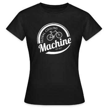 Global Cooling Machine - Frauen T-Shirt - Schwarz - Vorne - AI Model Female 172 dark (172cm)
