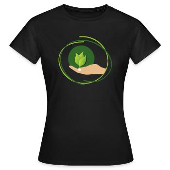 Conception environnementale - T-shirt Femme - noir - Devant - AI Model Female 172 dark (172cm)