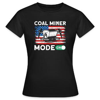Mines souterraines Mines de charbon - T-shirt Femme - noir - Devant - AI Model Female 172 dark (172cm)