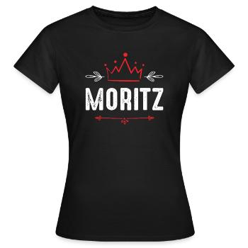 Moritz - Frauen T-Shirt - Schwarz - Vorne - AI Model Female 172 dark (172cm)