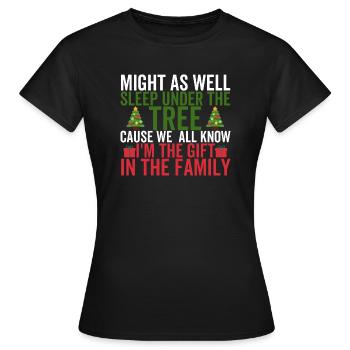 Might as Well Sleep Under The Tree Cause We All - Women's T-Shirt - black - Front - AI Model Female 172 dark (172cm)