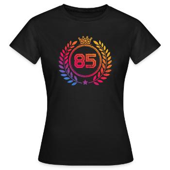 85 Couronne numérique - T-shirt Femme - noir - Devant - AI Model Female 172 dark (172cm)