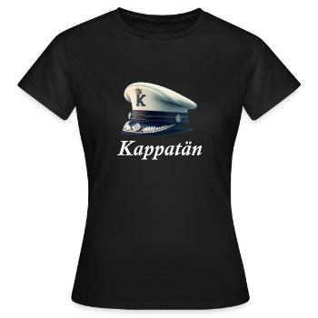 Kappatän Meme Kappa Wortwitz - Frauen T-Shirt - Schwarz - Vorne - AI Model Female 172 dark (172cm)